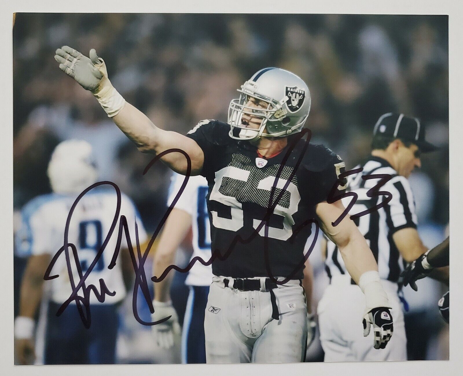 Bill Romanski Signed 8x10 Photo Poster painting Oakland Raiders NFL 4x Super Bowl Champion RAD