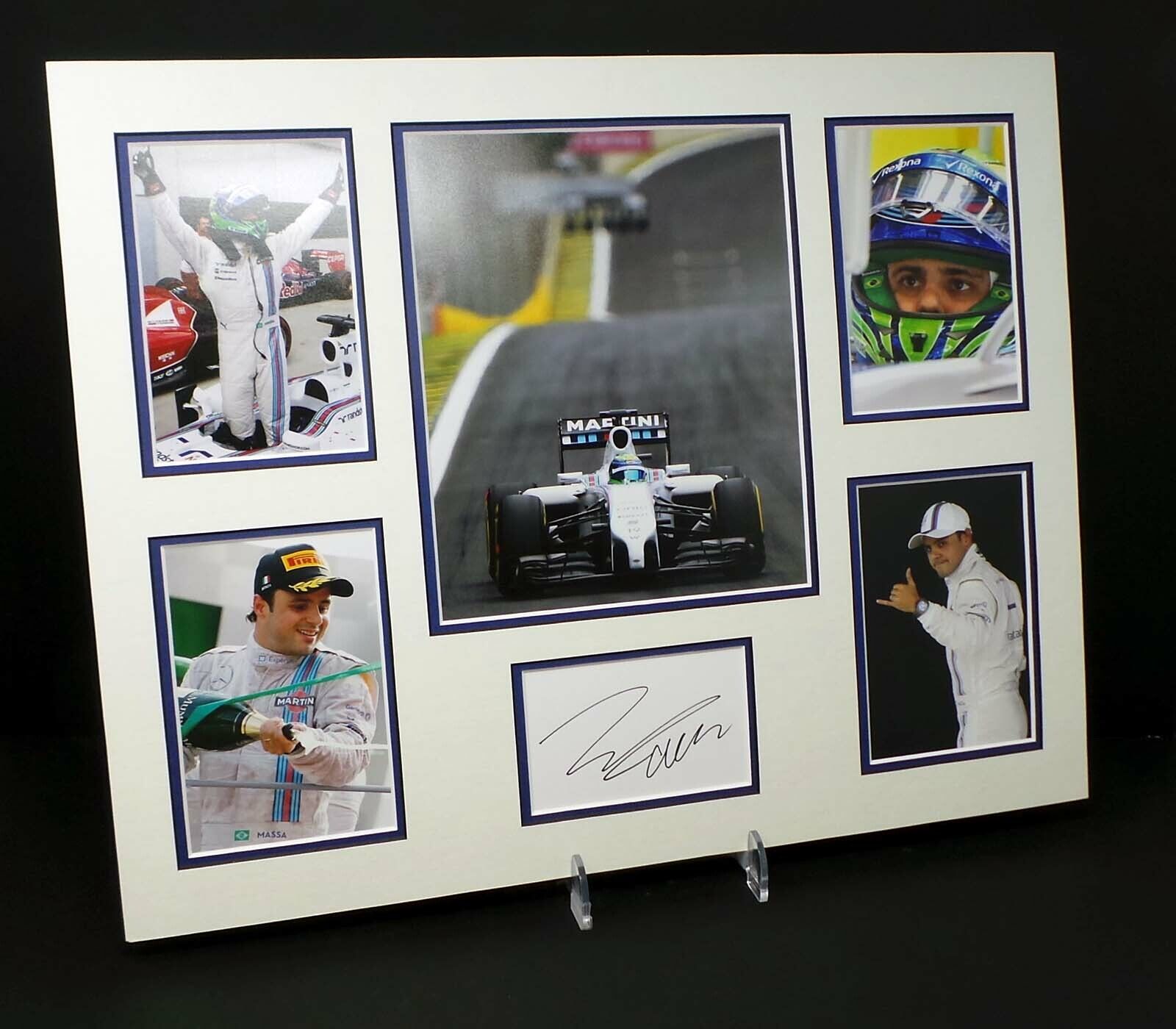 Felipe MASSA Signed & Mounted Photo Poster painting Williams Racing 20x16 Display AFTAL RD COA