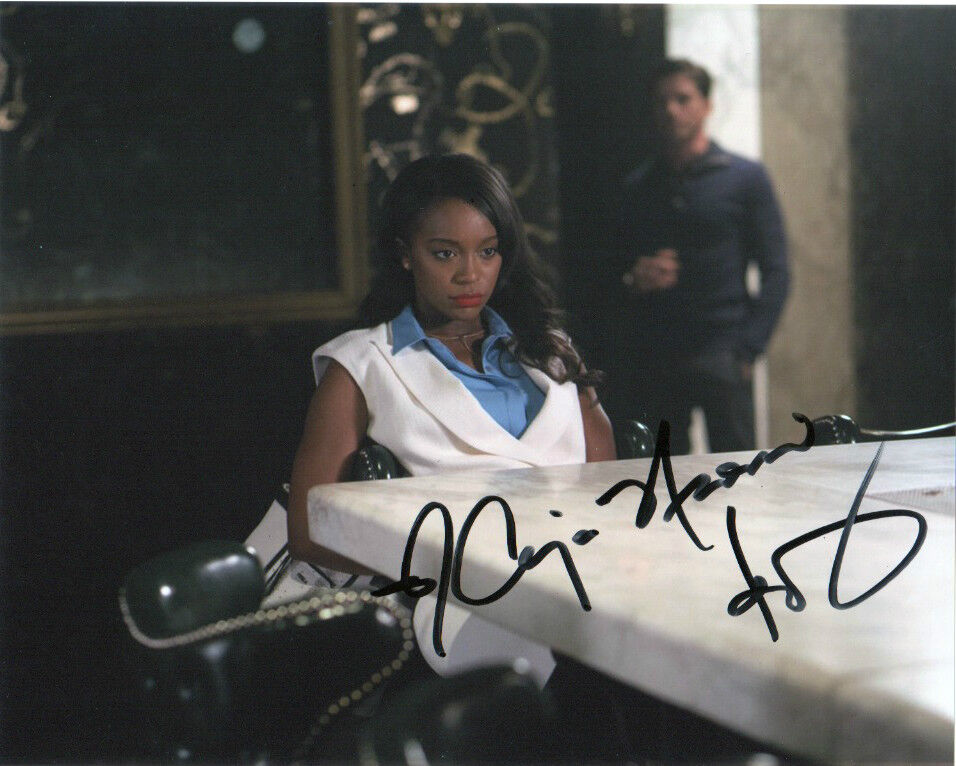 Aja Naomi King HTGAWM Signed Autographed 8x10 Photo Poster painting COA #7