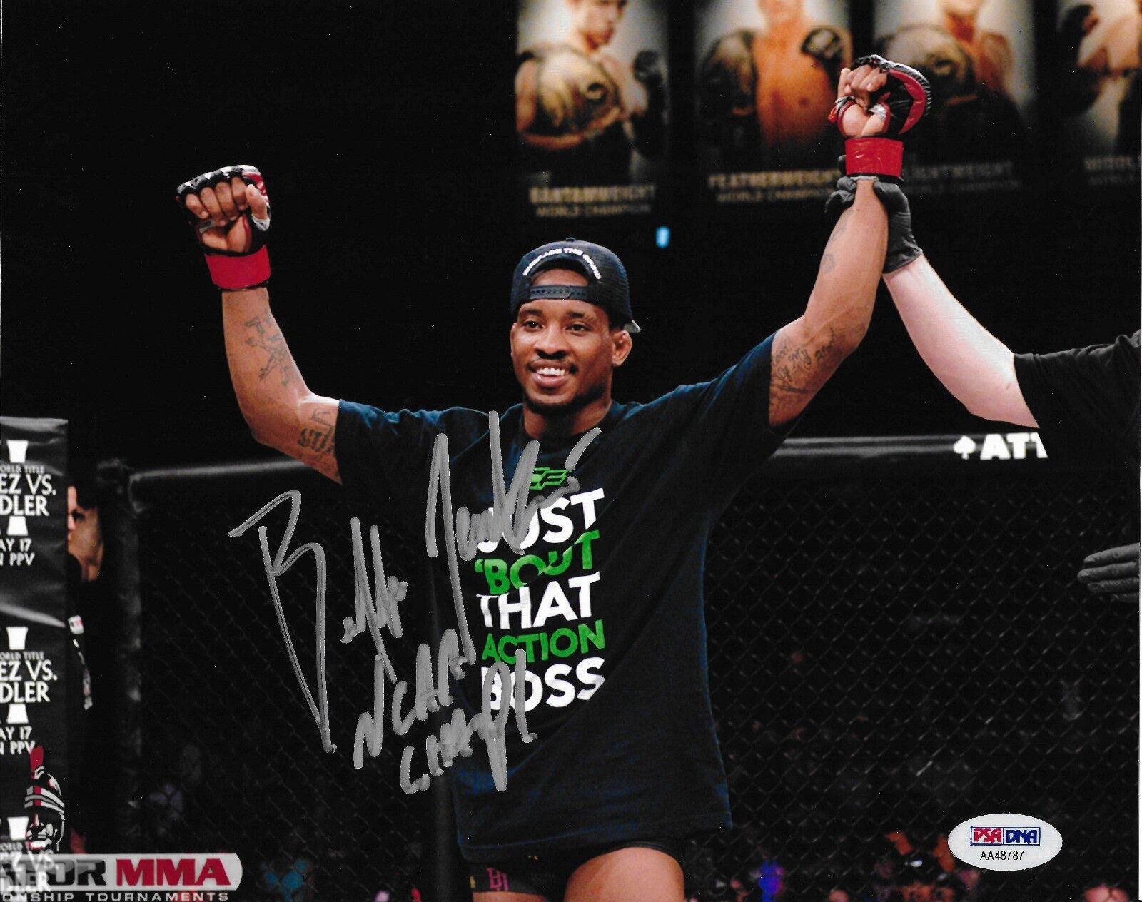 Bubba Jenkins Signed Bellator MMA 8x10 Photo Poster painting PSA/DNA COA Picture Autograph UFC 6