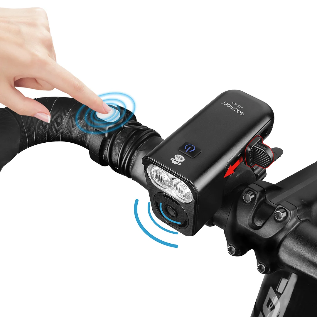 V18-400 Bike Light With Horn Buzzer 