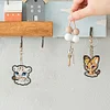6pcs DIY Diamond Painting Double Sided Keychains - Tiger Cat、[Everydayedeals]
