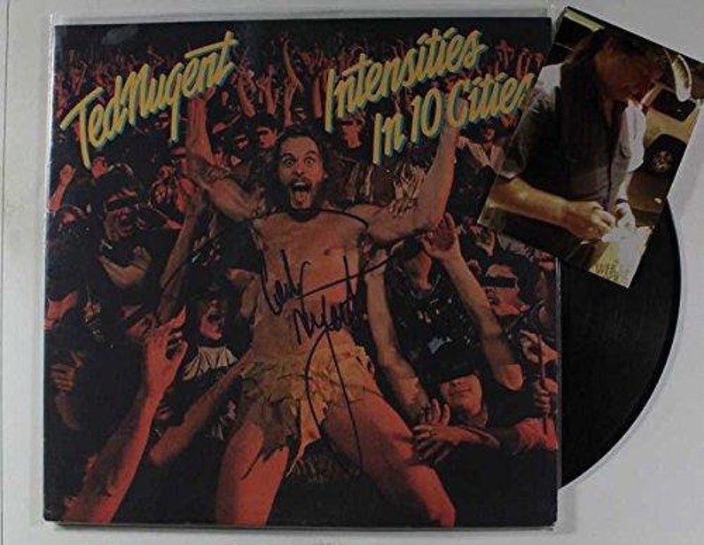 Ted Nugent Signed Autographed Intensities in 10 Cities