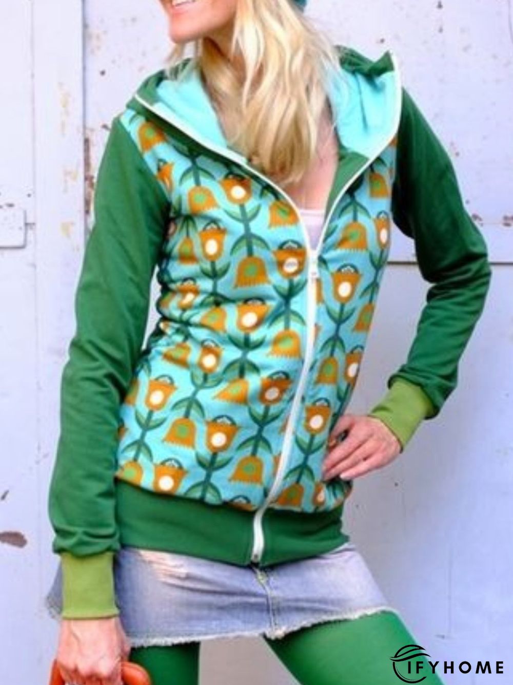 Casual Long Sleeve Hoodie Outwear | IFYHOME