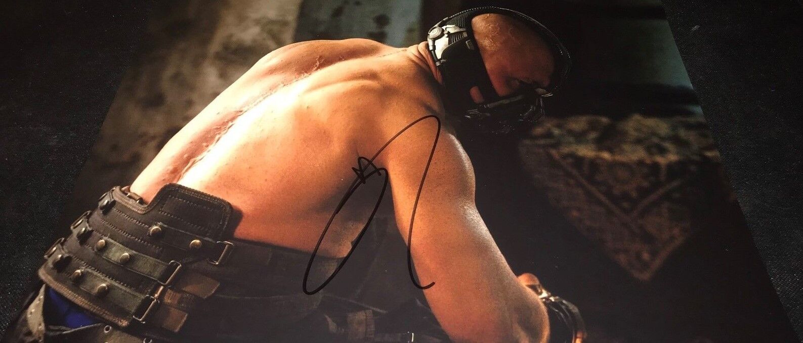 Tom Hardy In The Dark Knight Bane Signed 11x14 Photo Poster painting COA Proof TH 02 Look