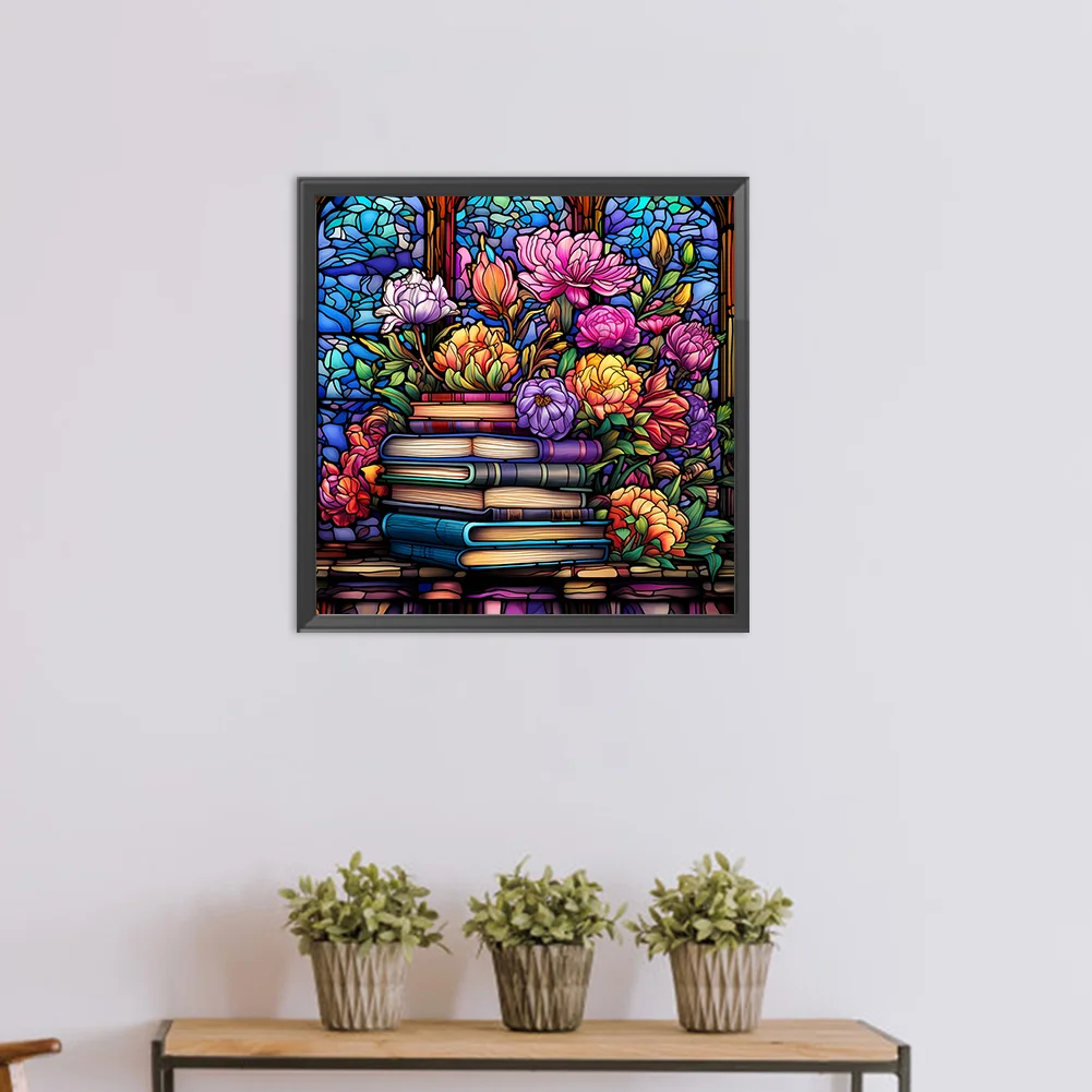 DIY Paint By Number 40*40cm - Book Flower