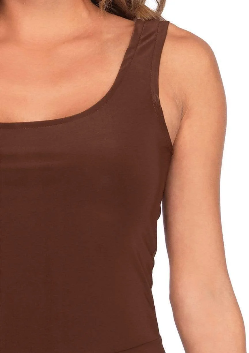 Basic Stretchy Short Sleeve Skater Dress