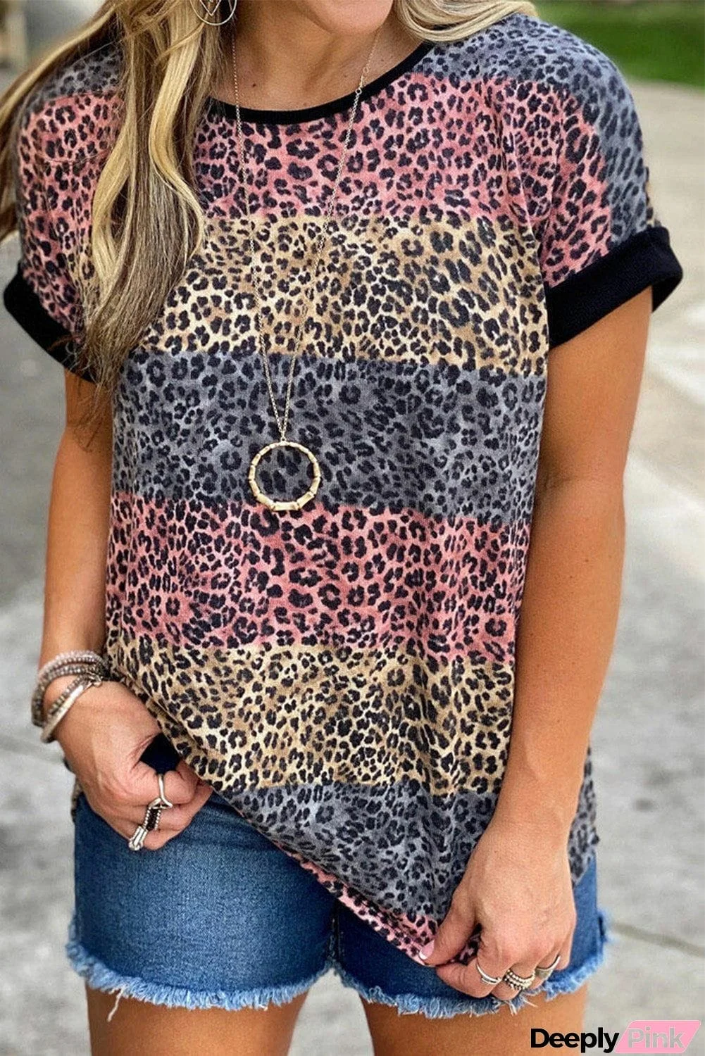 Striped Colorblock T-shirt
