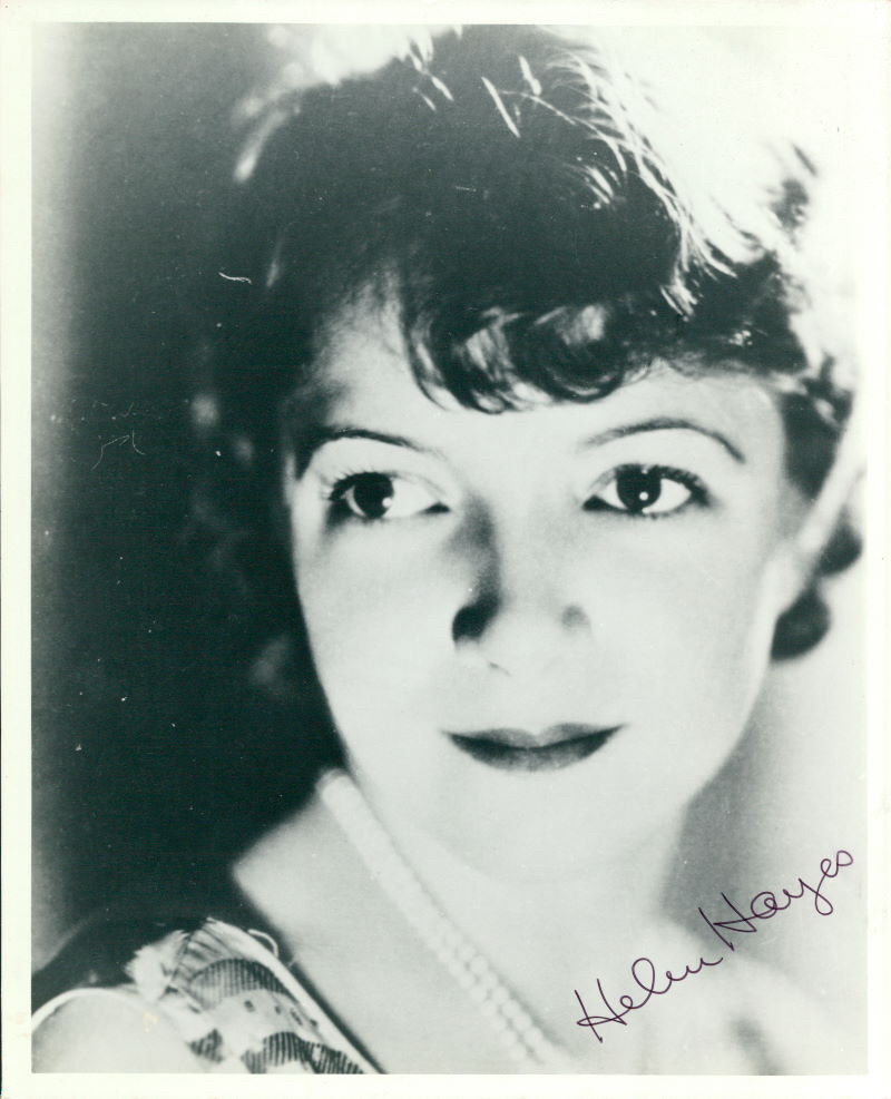 Helen Hayes (Vintage) signed Photo Poster painting COA