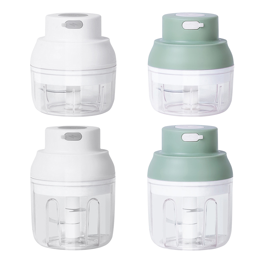 

Mini Electric Garlic Chopper Wireless Food Masher Chili Vegetable Crusher, White，100ml, 501 Original