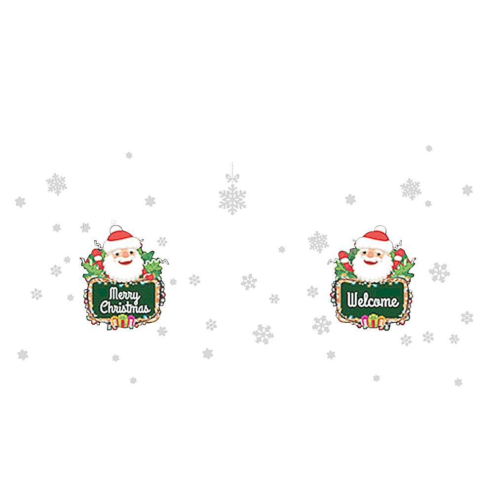 

Christmas Waterproof Removable Bedroom Living Room Background Wall Sticker, Santa claus, 501 Original