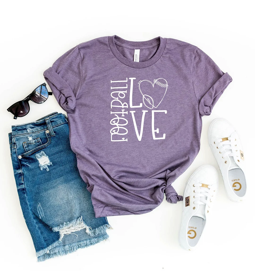 Women And Man Live Love Football Shirt College Mom Baseball Sunday Cute Sports Top Tees