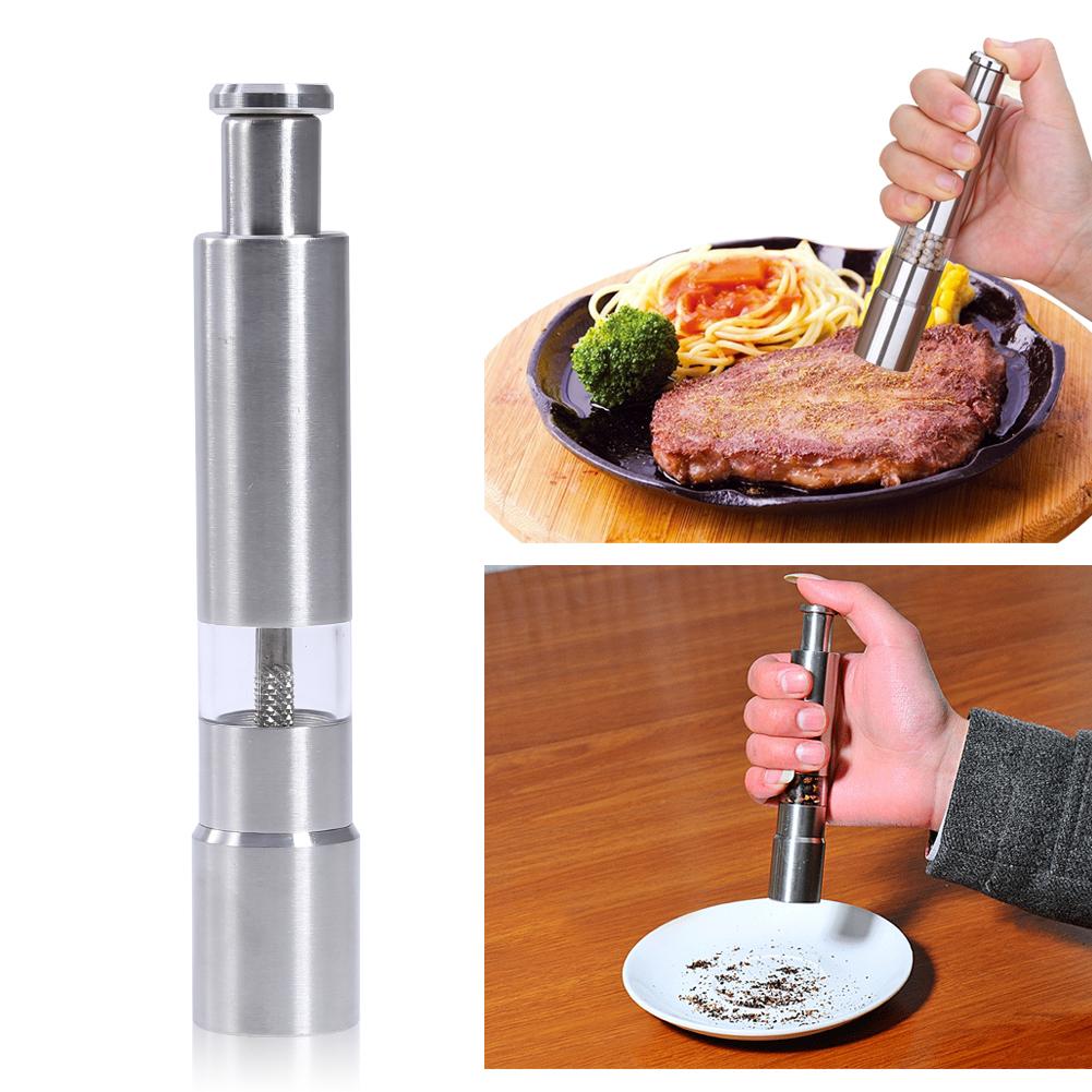 

Stainless steel hand pepper mill with black pepper grinder, 501 Original