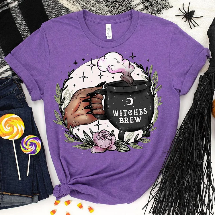 Witches Brew Halloween T-Shirt-06878