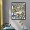 Four Seasons Of Summer-14CT Stamped Cross Stitch 40*51cm/15.75*20.08in