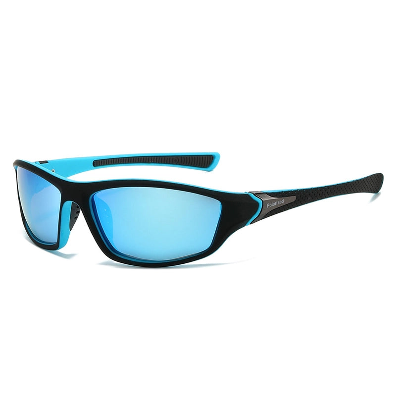 Casual Color Block Tac Biker Full Frame Men’s Sunglasses