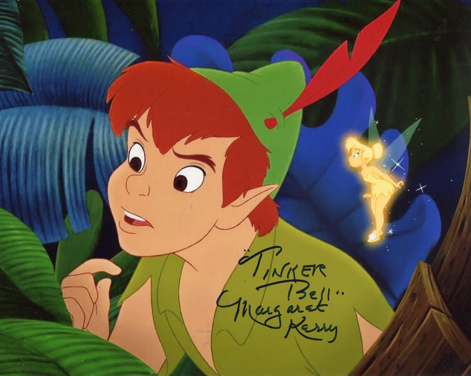 Margaret Kerry as Tinker Bell signed PETER PAN movie Photo Poster painting No10 - UACC DEALER