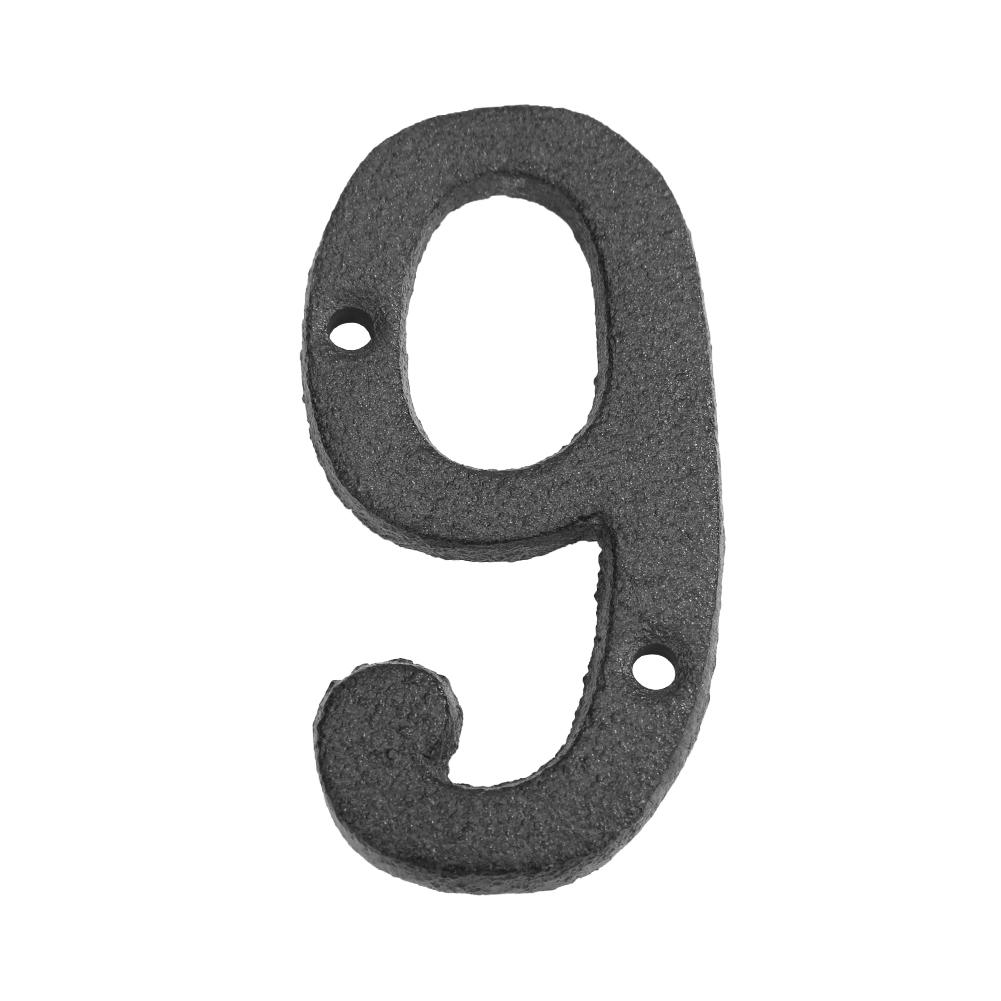 

Metal Digital Numbers Cast Iron House Sign Doorplate DIY Cafe Wall Decor, 501 Original