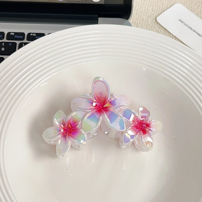 Vacation Sweet Korean Style Women’s Flower Acetic Acid Sheets Hair Claws