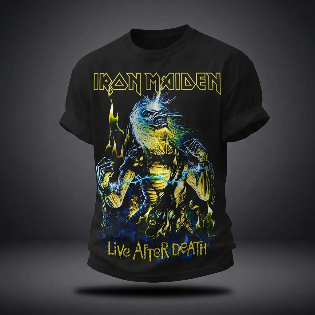 Unisex Vintage Rock   Graphic Print T-Shirt