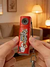 2K Mini Keychain Digital Camera Type-C Charging Retro Small Camcorder with TFT LCD Screen No TF Card for Kids Adults Travel Collectible Gift