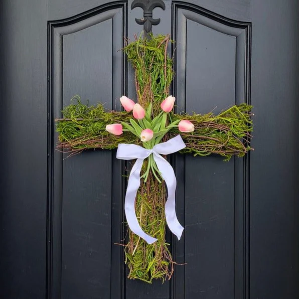 Easter Cross for Front Door