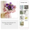 DIY Handmade Twist Stick Craft Tulip Bouquet Chenille Stems Craft Pipe Cleaners Gift Decor Set