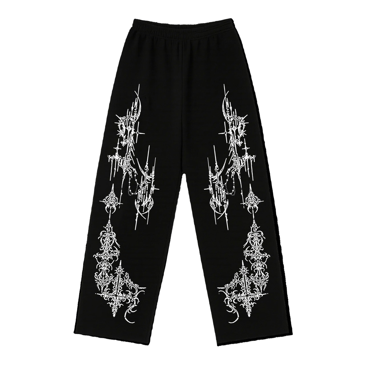 Dark Gothic Pattern Baggy Pants