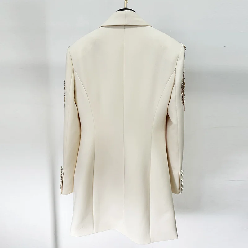 Nigikala Nigikala New Star Temperament Fashion Heavy Industry Nails Studded Green Fruit Collar Dress