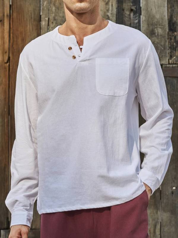 Men's casual linen shirts