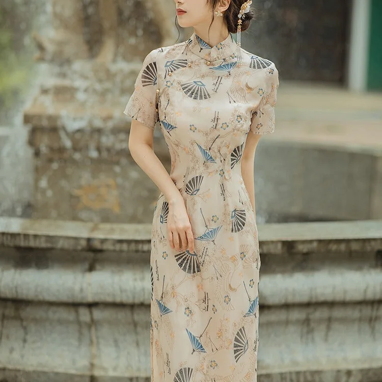 Women Cottagecore Dress Summer Vintage Printed Dress