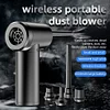 100W Compressed Air Cleaner 6000mAh Portable Laptop Car Cleaning Duster 50000RPM