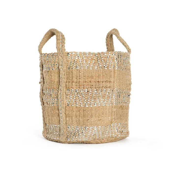 GO Home Two-Toned Jute Basket