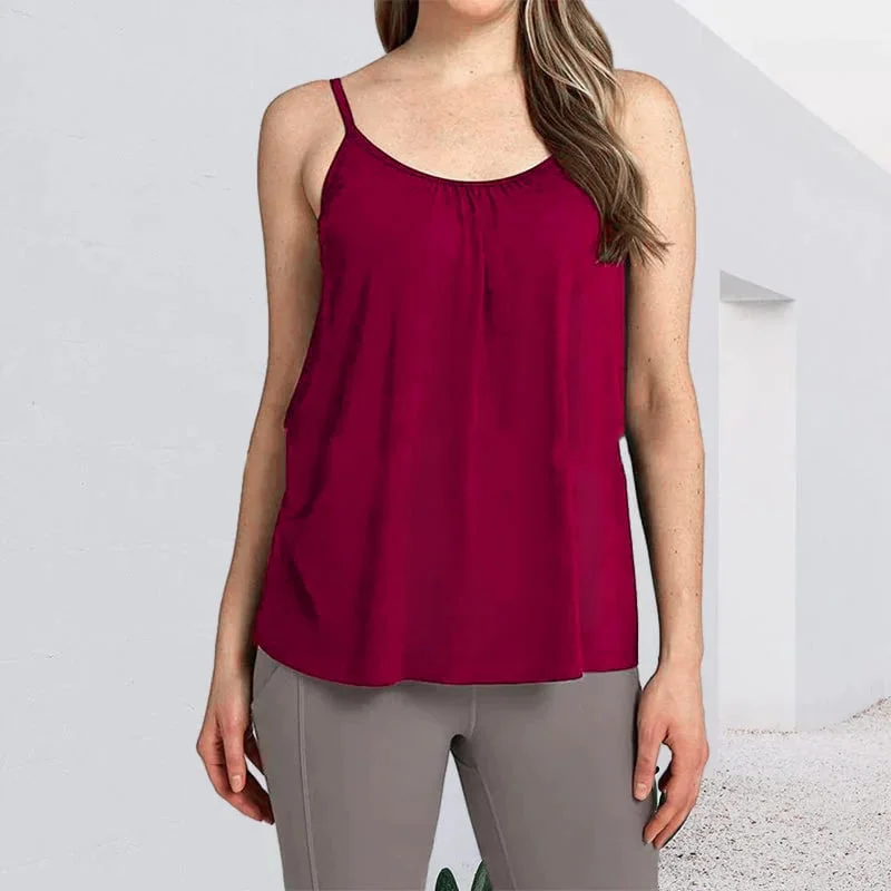 Loose-fitting Tank Top With Built-in Bra