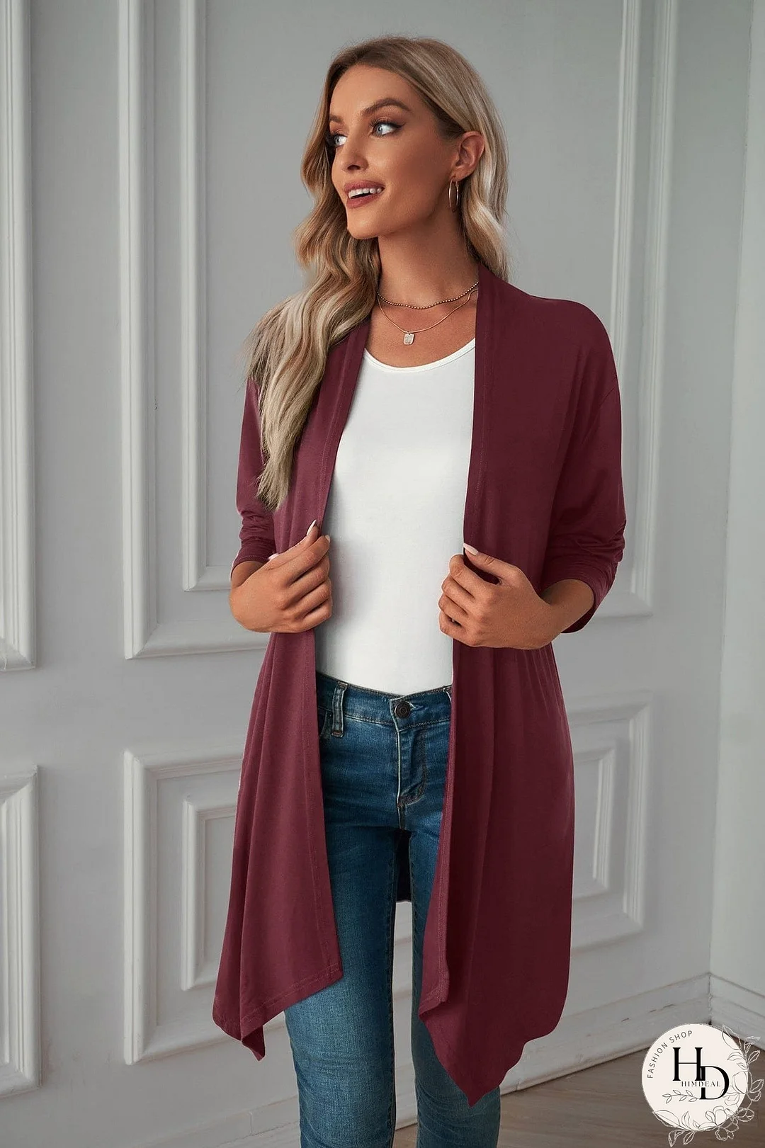 Warm Plaid Shirt Jacket for Fall