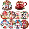 8pcs DIY Diamond Painting Coaster Kit - Christmas Gnome