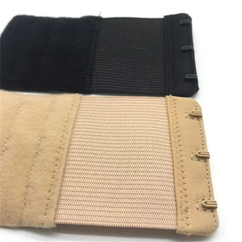 3PCS Bra Extender 2/3/4 Hooks Women Elastic Bra Extension Strap Hook Clip Intimates Adjustable Lengthened Buckle Bra Accessories