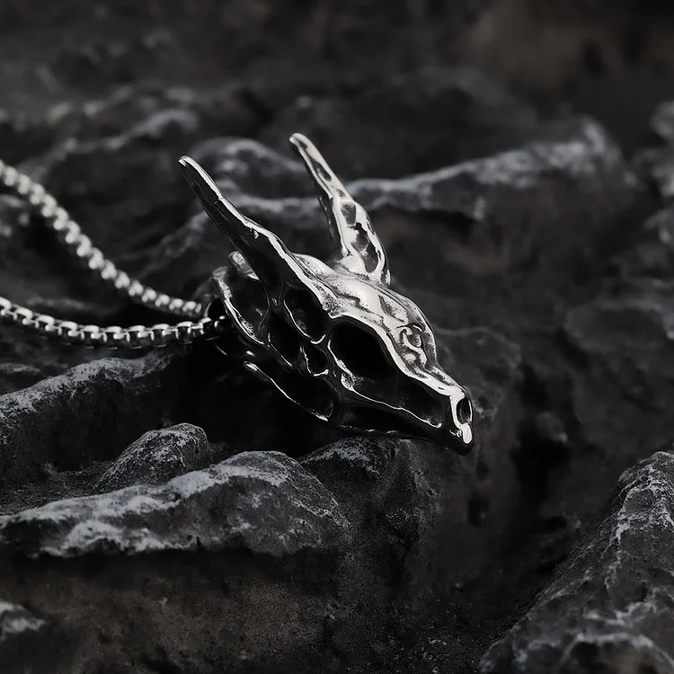 Coutureaura Dragon Spirit Skull Bone Necklace