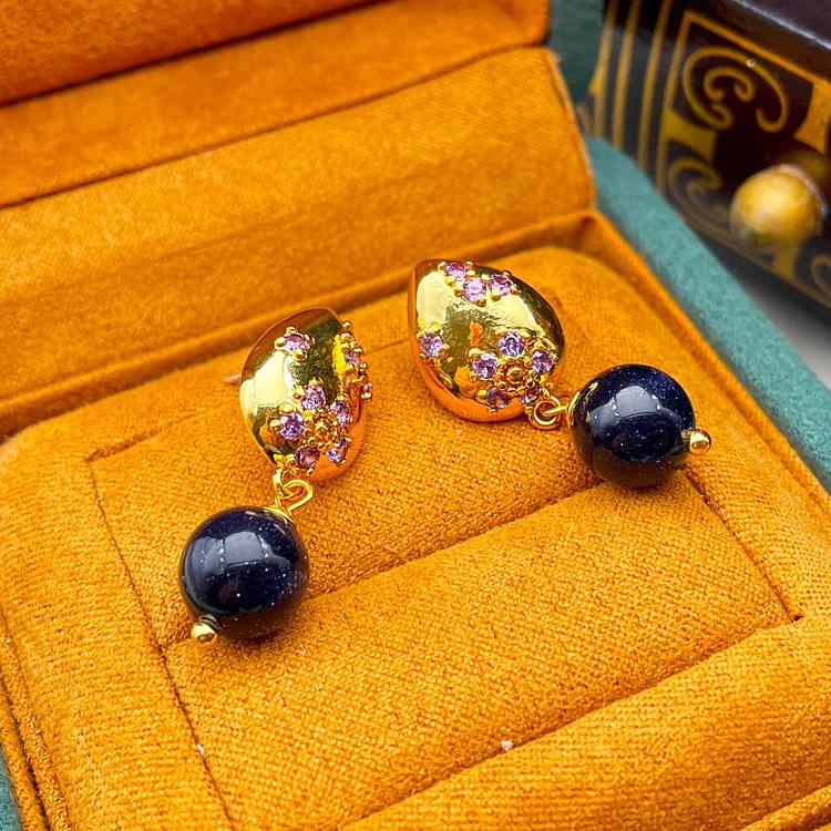 Light luxury water drop earrings