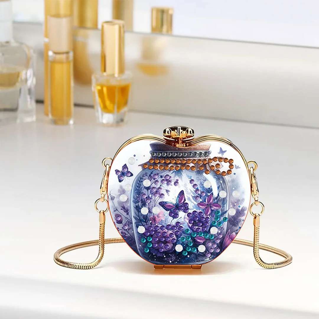 Butterfly DIY Acrylic Love Art Diamond Painting Coin Purse with Chain for Women