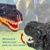 Simulated dinosaur transmitter electric burst large-capacity sound and light Tyrannosaurus rex hand puppet head toy