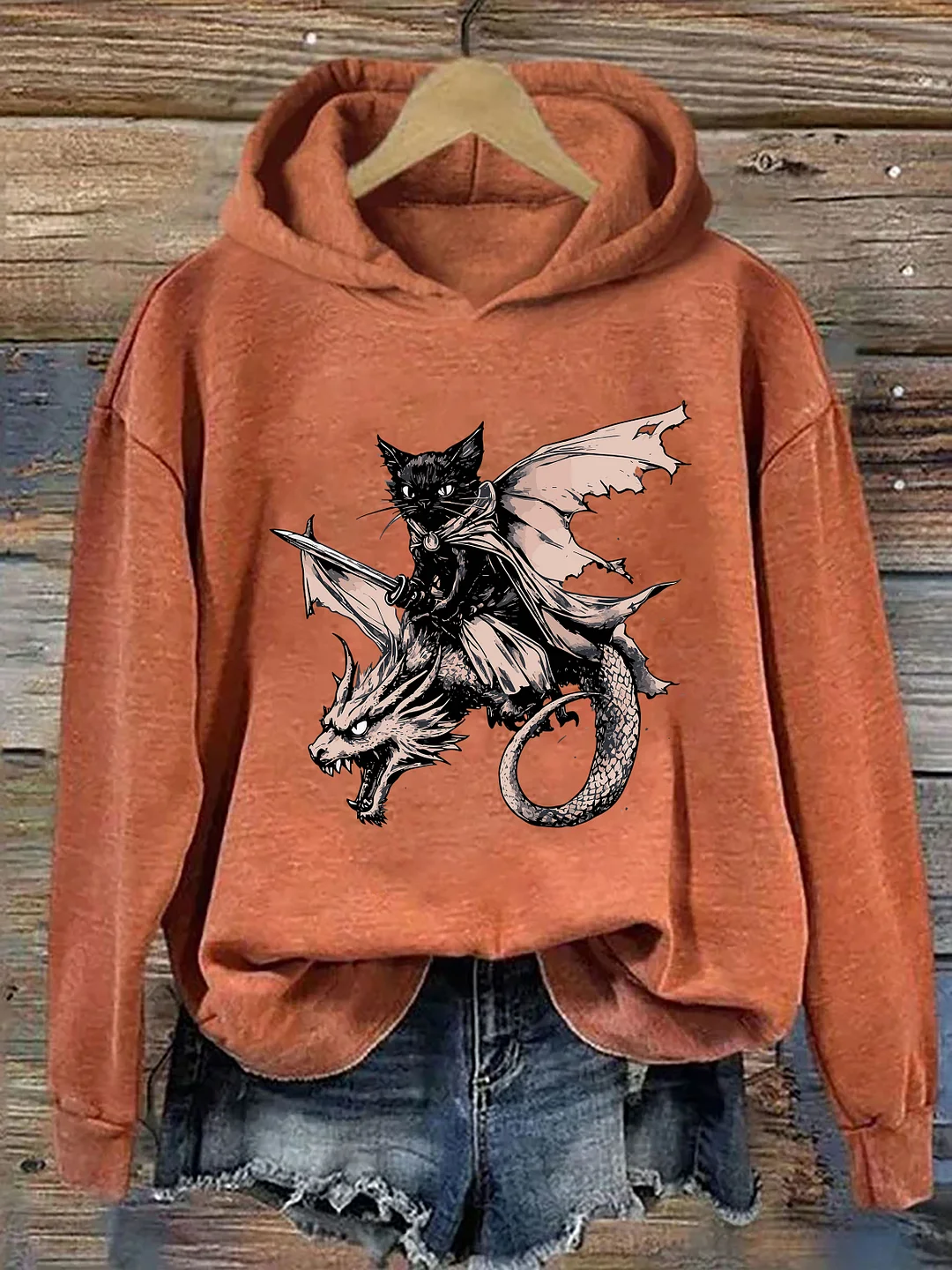 Funny Cat Dragon Hoodie