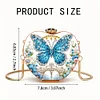 Schmetterling DIY Diamond Painting Umhängetasche für Münzen Lippenstift Kopfhörer Geschenke