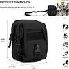 Molle Hüfttasche Mini Gürteltasche Taktisch Zubehörtasche Crossbody Tasche Multifunktional Beutel Handytasche zum Aufhängen Klein Tasche für Training Camping Reise Fitness Wanderung Radfahren