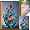 Water Drop Flowers-11CT Stamped Cross Stitch 40*60cm  tapestrymarket