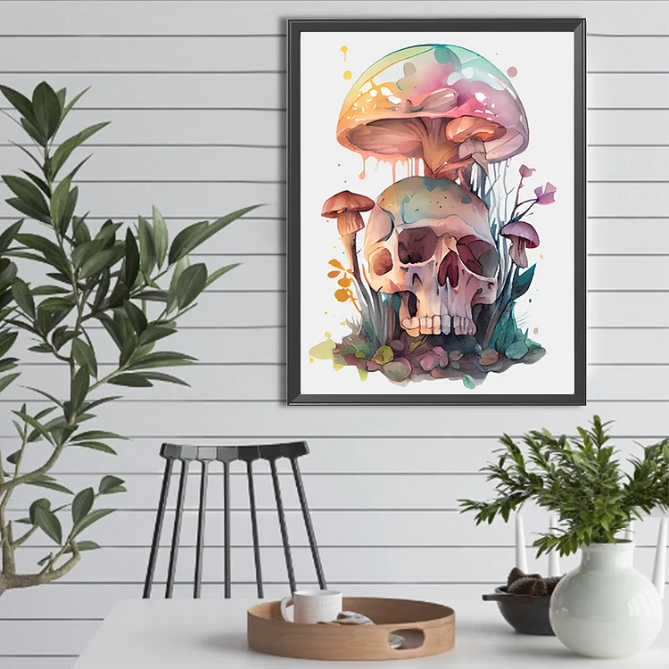 5D Diamond Painting Watercolor Mushrooms Kit