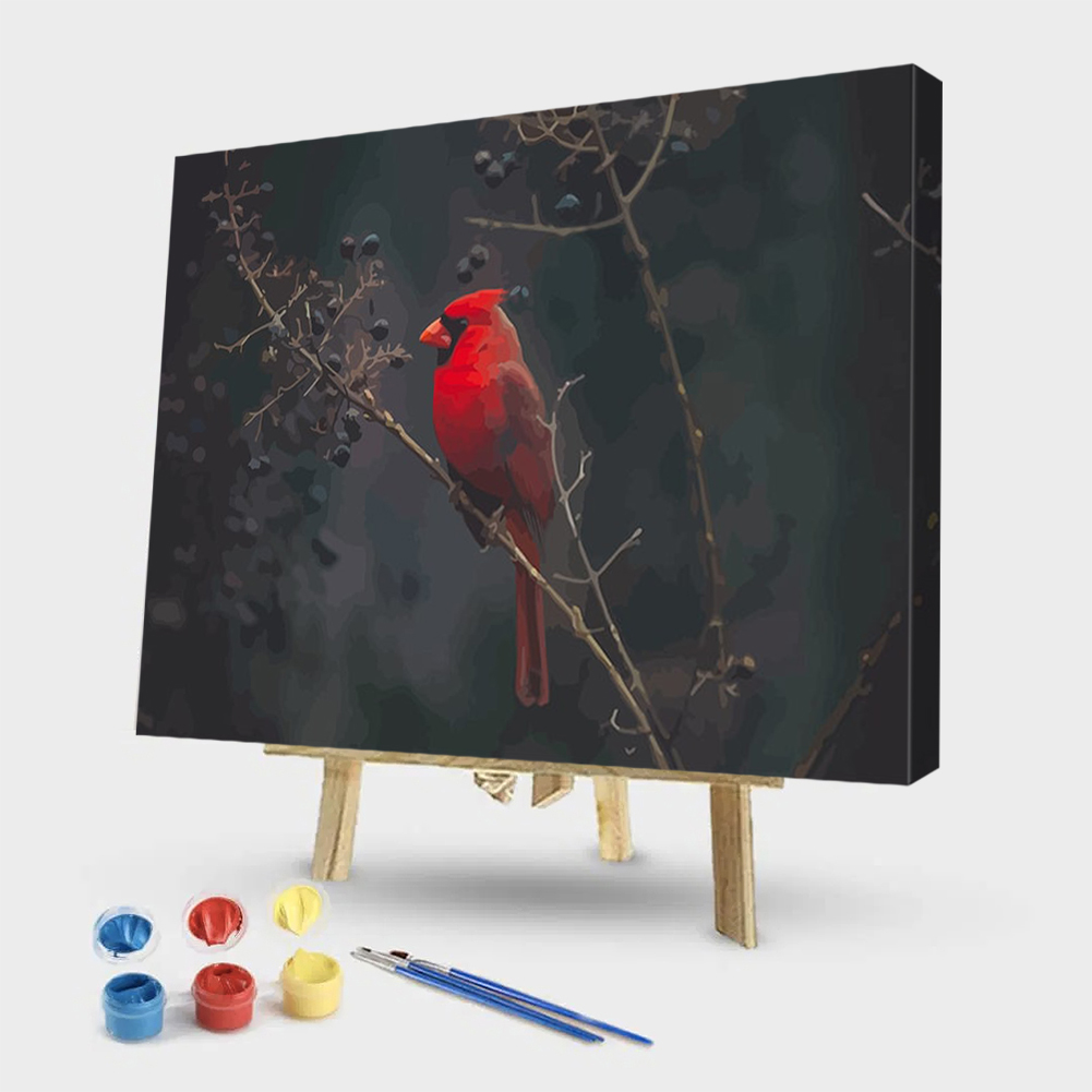 

50*40CM - Paint By Numbers - Red Bird, 501 Original