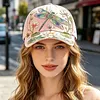 Garden Morning Baseball Cap with 55-65cm Adjustable Strap Adjustable Flowers Baseball Hat Lightweight Breathable Hats Unisex Gifts for Close People