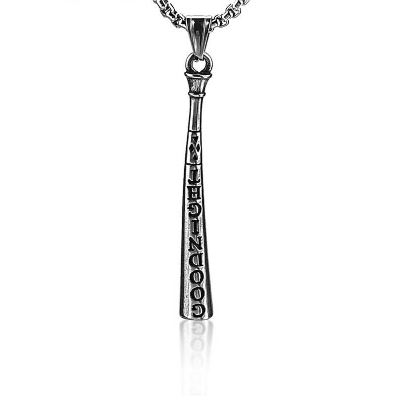 Goodnight Baseball Bat Titanium Steel Pendant tacday