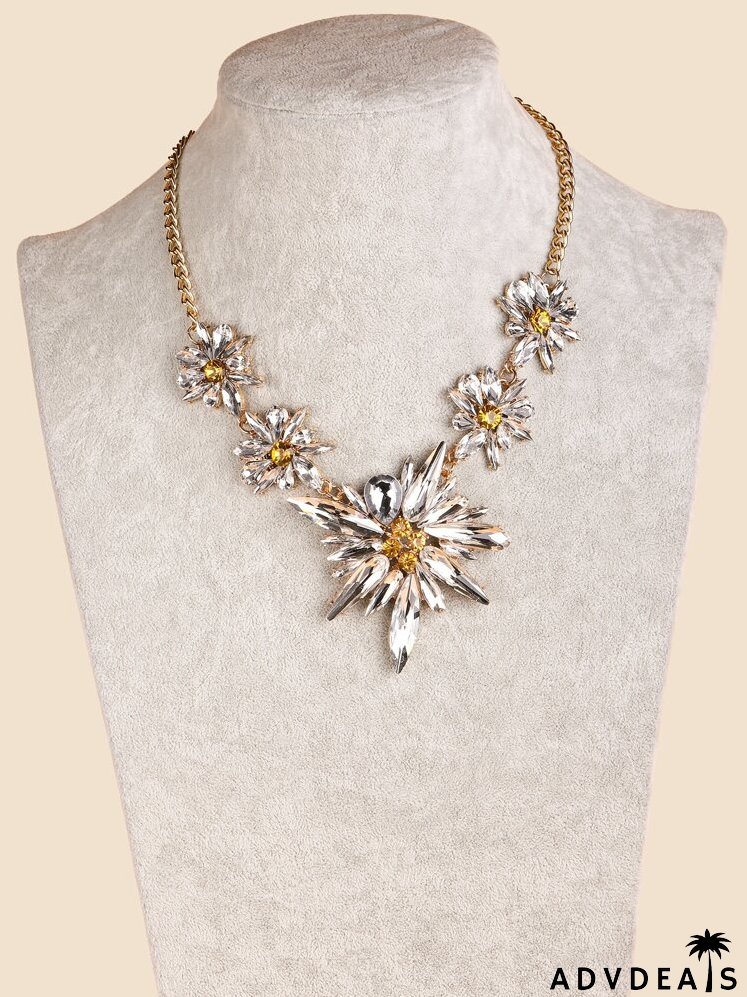 Gemstone Decor Necklace